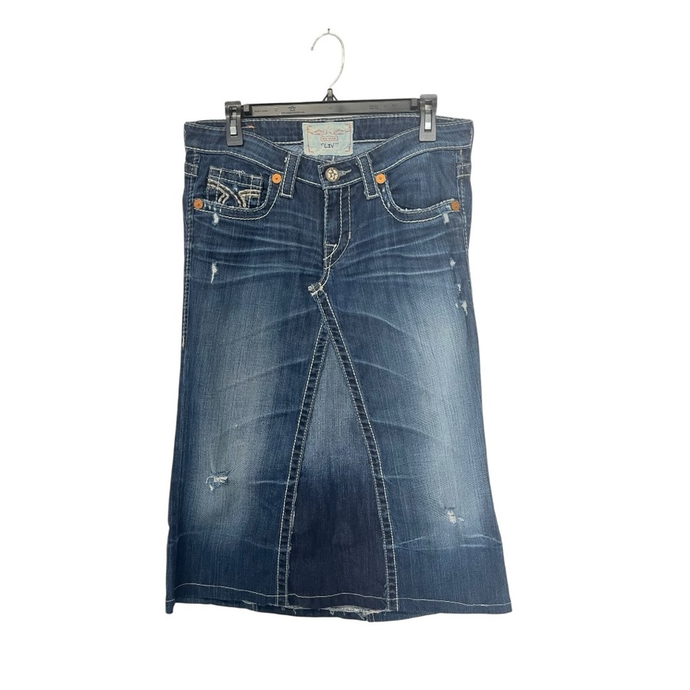 Big Star | ‘Liv’ Midi Denim Summer Spring Skirt 29